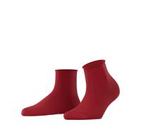 FALKE Women's Cotton Touch W Sso Thin Plain 1 Pair Socks, Red Scarlet 8228, 5.5-8