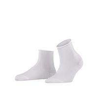 Falke Womens 2000 White Cotton Touch Rolled-cuff Stretch-cotton-blend Socks 6/9