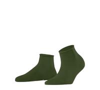 FALKE Women's Cotton Touch W Sso Thin Plain Socks 1 Pair, Green Cypress 7528, 2.5-5