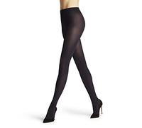 FALKE Women's Cotton Touch W TI Opaque Plain 1 Pair Tights, Blue (Marine 6179), S