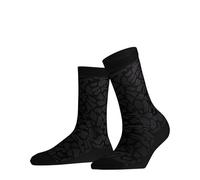 FALKE Women's Creole W So Cotton Patterned 1 Pair Socks, Black 3000, 4-5
