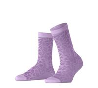 FALKE Women's Creole W So Cotton Patterned 1 Pair Socks, Pink Shell 8045, 7-8