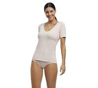 FALKE Women's Daily Climate Control Outlast Round Neck W S/S Sh Cotton Quick Drying Pack of 1 Underwear, Beige (Vale 4016), XXL