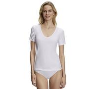 FALKE Women's Daily Climate Control Outlast Round Neck W S/S Ts Baumwolle Schnelltrocknend Underwear, White 2000, XL