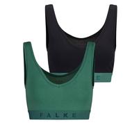 Falke Womens Daily Comfort 2-Pack Bra - Black/Green