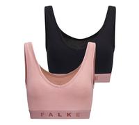 Falke Womens Daily Comfort 2-Pack Bra - Black/Light Pink