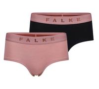 Falke Womens Daily Comfort 2-Pack Hipster Brief - Black/Light Pink