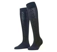 FALKE Women's Declivity W Kh Wool Long Plain Knee-High Socks 1 Pair, Space Blue 6116, 2.5-5