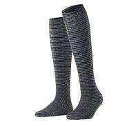 FALKE Women's Dormant Tweed 60 DEN W Kh Cotton Long Patterned 1 Pair Knee-High Socks, Blue Royal 6000, 2.5-5