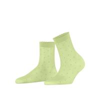 FALKE Women's Dot 15 DEN W So Sheer Patterned 1 Pair Socks, Green Lemon 7498, 2.5-5