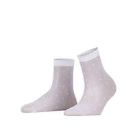 FALKE Women's Dot 15 DEN W So Sheer Patterned 1 Pair Socks, White 2209, 5.5-8
