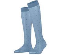 Falke Womens Dot 15 Denier Knee High Socks - Sky Blue