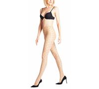 Falke Womens Dot Bicolor 15 Denier Tights - Powder Beige