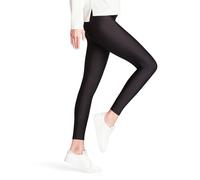 FALKE Women's Elegant Shine W LE Opaque Plain 1 Pair Leggings, Black (Black 3009), M 40-42