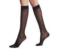FALKE Women's Energize 30 DEN W Kh Sheer With Compression Knee-High Socks 1 Pair, Black 3009, 5.5-6.5