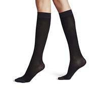 FALKE Women's Energize 50 DEN W Kh Semi-Opaque With Compression 1 Pair Knee-High Socks, Black 3009, 5.5-6.5