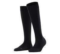 FALKE Women's Energizer W Kh Soft Yarn With Compression 1 Pair Knee-High Socks, Black 3009, 7-8