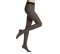 FALKE Women's Eternal 20 DEN W Ti Sheer Patterned 1 Pair Tights, Black 3009, S