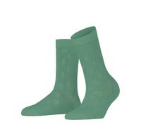 FALKE Women's Evolute W So Cotton Patterned 1 Pair Socks, Turquoise Ocean Green 7506 Evolute, 5.5-8
