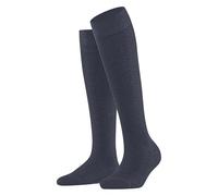 FALKE Women's Fable Estate W Kh Wool Long Plain 1 Pair Knee-High Socks, Blue Ink 6491, 5.5-8