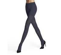 FALKE Women's Fable Estate W Ti Wool Thick Patterned 1 Pair Tights, Blue Ink 6491 S