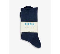 Falke Womens Falke Active Breeze Stretch-Lyocell-Blend Socks 6127 Navy Mel. 6/9