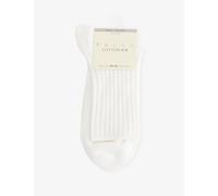 Falke Womens Falke Cotton Ribbed Crew Socks White Eur 39-42/6-9 UK Women