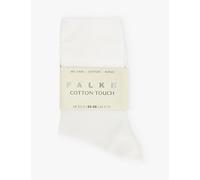 Falke Womens Falke Cotton Touch Cotton-Blend Socks 2000 White 2/5