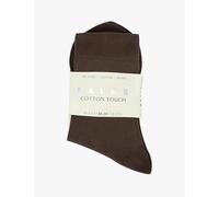 Falke Womens Falke Cotton Touch Cotton-Blend Socks 5233 Dark Brown 2/5