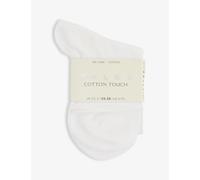 FALKE Women's Cotton Touch W Sso Thin Plain 1 Pair Socks, White 2000, 5.5-8
