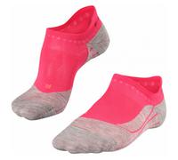 FALKE Women's RU4 Endurance Invisible W In Cotton Anti-Blister 1 Pair Running Socks, Red Rose 8564, 7-8