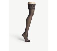 Falke Womens Falke Seidenglatt 15 Knitted Stockings 3009 Black M