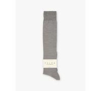 Falke Womens Falke Softmerino Stretch Wool-Blend Knee-Length Socks Light Grey Mel. Eur 37-38/4-5 UK Women