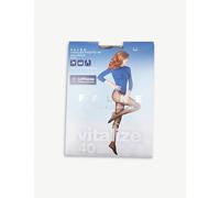 Falke Womens Black Vitalize 40-denier Stretch-woven Tights S/m