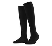 FALKE Women's Family W Kh Sustainable Cotton Long Plain 1 Pair Knee-High Socks, Black 3009, 2.5-5