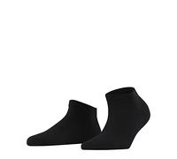 FALKE Women's Family W Sn Sustainable Cotton Low-Cut Plain 1 Pair Trainer Socks, Black 3009, 2.5-5