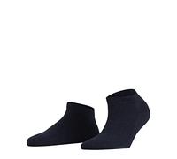 FALKE Women's Family W Sn Sustainable Cotton Low-Cut Plain 1 Pair Trainer Socks, Blue Navy 6499, 5.5-8