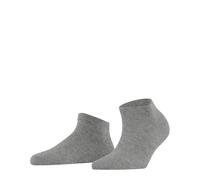 FALKE Women's Family W Sn Sustainable Cotton Low-Cut Plain 1 Pair Trainer Socks, Grey Light Heather 3223, 2.5-5