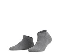 FALKE Women's Family W Sn Sustainable Cotton Low-Cut Plain 1 Pair Trainer Socks, Grey Greymix 3399, 2.5-5