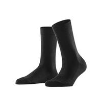 FALKE Women's Family W So Sustainable Cotton Plain 1 Pair Socks, Black 3009, 5.5-8