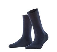 FALKE Women's Family W So Sustainable Cotton Plain 1 Pair Socks, Blue Dark Navy 6379, 2.5-5