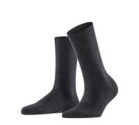 FALKE Women's Family W So Sustainable Cotton Plain 1 Pair Socks, Grey Anthracite Melange 3089, 5.5-8