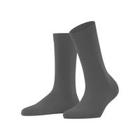 FALKE Women's Family W So Sustainable Cotton Plain 1 Pair Socks, Grey Flanell 3210, 2.5-5