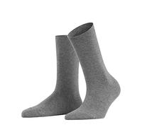 FALKE Women's Family W So Sustainable Cotton Plain 1 Pair Socks, Grey Greymix 3399, 2.5-5