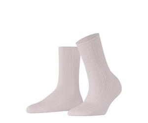 FALKE Women's Family W So Sustainable Cotton Plain 1 Pair Socks, Pink Light 8458 Rib, 5.5-8