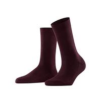 FALKE Women's Family W So Sustainable Cotton Plain 1 Pair Socks, Red Barolo 8596, 2.5-5