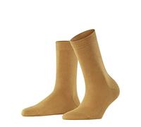 FALKE Women's Family W So Sustainable Cotton Plain 1 Pair Socks, Yellow Amber 1851, 5.5-8