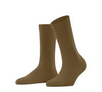 FALKE Women's Family W So Sustainable Cotton Plain 1 Pair Socks, Yellow Old Brass 1220, 2.5-5