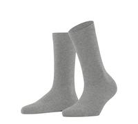 FALKE Women's Family W So Sustainable Cotton Plain 1 Pair Socks, Grey Light Heather 3223, 2.5-5