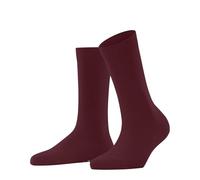 FALKE Women's Family W So Sustainable Cotton Plain Socks 1 Pair, Red Ruby 8830, 5.5-8